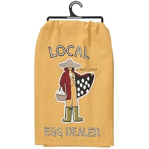 Primitives by Kathy Local Egg Dealer Kitchen Towel Primitives by Kathy Local Egg Dealer Kitchen Towel