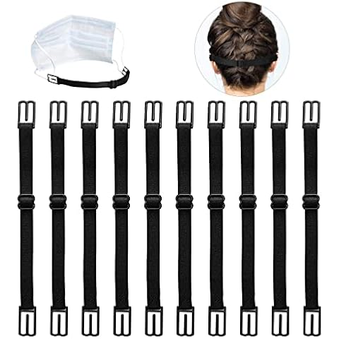 Mask Extender,JTENG,Maskenhalter elastische Maskenhalterung zur Entlastung der Ohren über Nacken und Hinterkopf - Zur Verlängerung der Mundschutzhalter (10pcs) Cover