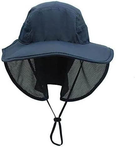 夏の屋外のサンプロテクションサンハットfishermansunハットカスタムメンズ釣り帽子 Color Dark Blue Size Adjustable 服 ファッション小物