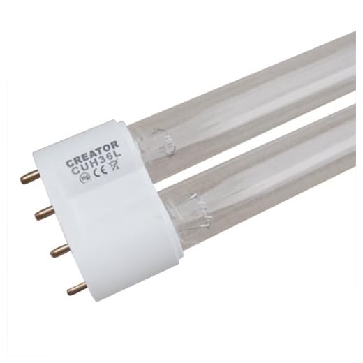 mia.home®] UVC Ersatzröhre Ersatzlampe UV Leuchtmittel Ersatz Lampe UV-C Röhre für UVC Gerät 5W/7W/9W/11W/18W/24W/36W/55W (36 Watt 2G11)