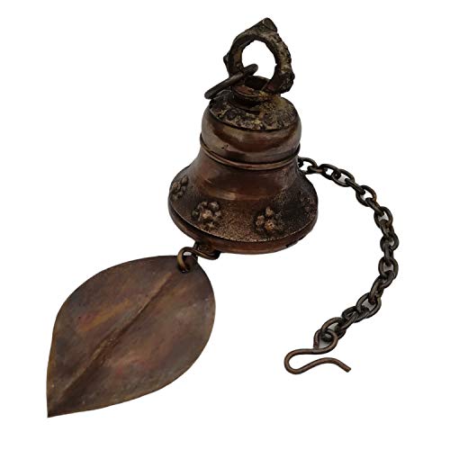 Nepal Buddha Bell Blessing,Feng Shui Wind Chime Bell For Good Luck Fortune,Home Garden Temple Car Hanging Decor Gift Crafts Hand Made Brass Music Dubbing Decoration #TOP1