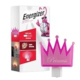 Energizer Princess Crown Night Light, Light Sensing, Soft White, Nightlight for Bedroom, Bathroom, Nursery, Hallway, Kitchen, 3000K, 82405