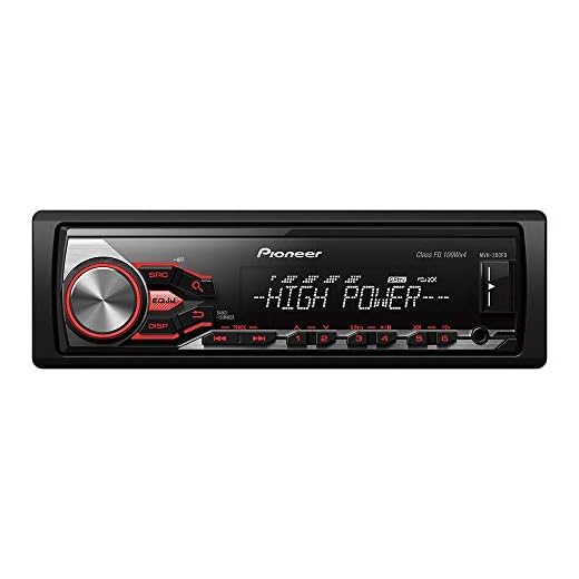 Pioneer MVH-280FD 1-DIN Autoradio, Display Mehrfarbig, USB und AUX-in, 5-Band-Equalizer, MOSFET-Verstärker mit 4 x 100 Watt, RDS-Tuner, iPod/iPhone Direct Control und Android