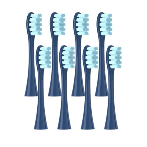 �����p�u���V�w??�b�h 8 �AOclean X PRO Elite/Flow/F1/One/X/All �V���[�Y�\�j�b�N�d�����u���V�\�t�g�тƌ݊�������(8 pcs blue)