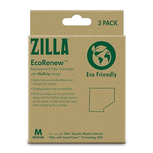 Zilla EcoRenew cartouches filtre 20G reptile aquatique 3paq