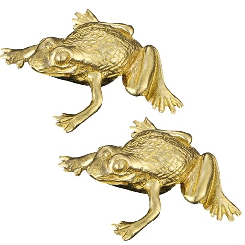 Figura di rospo in stile classico della statua della rana dai toni del bronzo vivace per collezioni personali o s