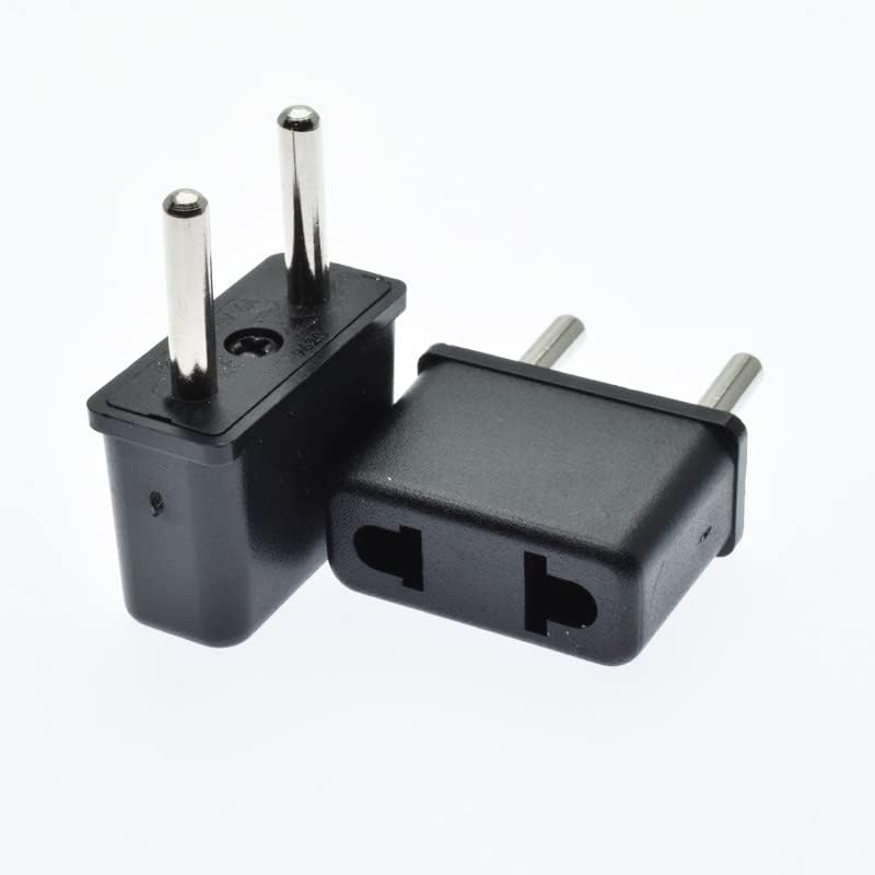 [Pack of 2] EU Male to US Female Plug Adapter Converter, Europe Round Pin to USA Flat Socket Travel Power Plug Adapter, Universal AC Power Converter-image-24