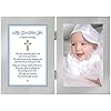 Poetry Gifts Baby Boy Baptism Gift, Blessing Card in Frame, Add 4×6 Inch Photo