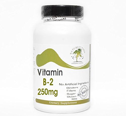 B-2 Vitamin 250mg ~ 200 Capsules - No Additives ~ Naturetition Supplements