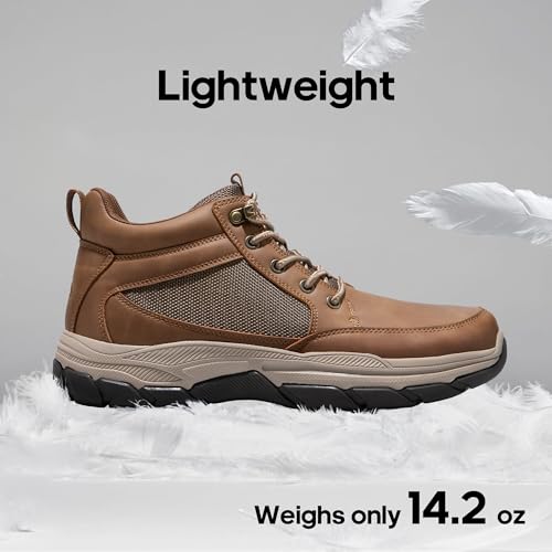 Nortiv 8 Men'S Hiking Boots Lightweight Fashion Casual Chukka Ankle Boots,Size 11,Light Brown,Snhb2411M thumb #1