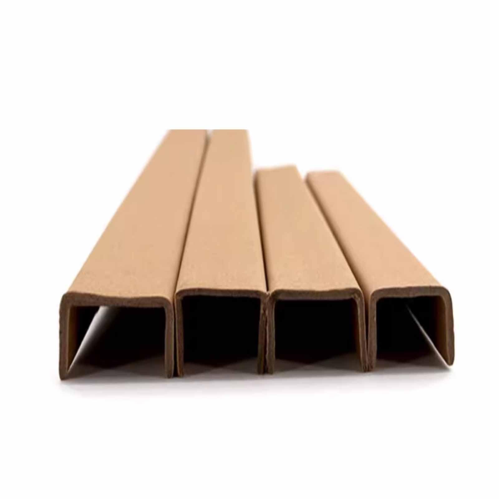 Protections d'angle en carton réglables Panneau en U renforcé pour palettes, outils de logistique d'expédition, bande anti-collision (15 mm (3/5 po), L150 cm/59)