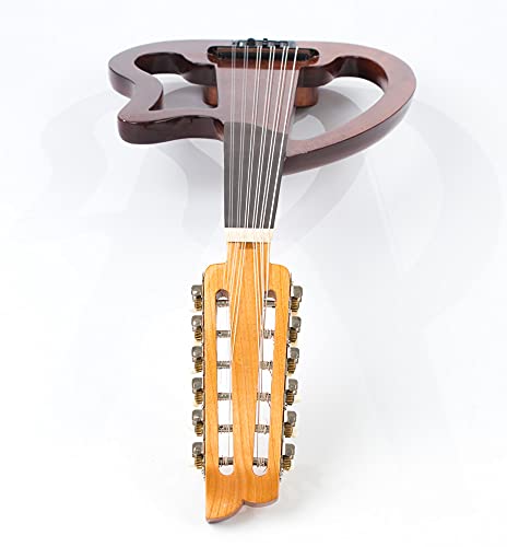 Electric Oud Silent Oud Mahogany, With Guitar Pegs, Electro Oud With Presys 301 Pickup, Soft Case & Free Picks #TOP6