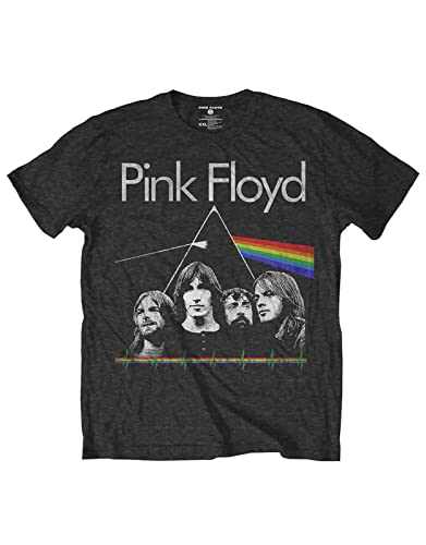 Pink Floyd Kids T Shirt Dsoth Band & Pulse Official Charcoal Grey Ages 3-14 Yrs, Charcoal, L/9-10 Years