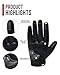 BORLENI Motorcycle Gloves Motorbike Glove Full Finger Knuckle Protection Padding Touch Screen for Women Men