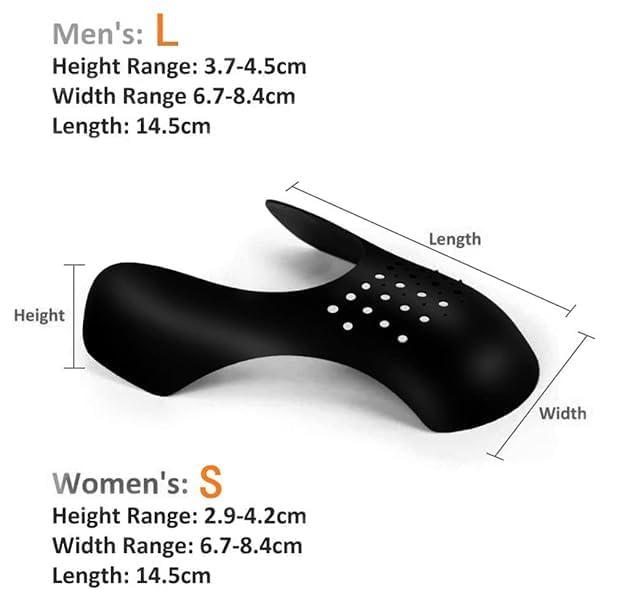 Image of GALENO Multi Pair Anti Wrinkle Shoes Crease Indentation Protectors Shoes Flod Guards for Men's 6-11 / Women's 5-9 Soft Material. (3 white)