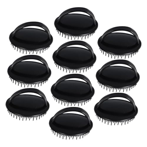 HAMPPLIES 10 pièces Brosse de Massage Exfoliante pour Chevelu Lot de Brosse Douce pour Shampooing Stimule la Croissance des Cheveux Adaptée Aux Femmes Hommes et Garçon Fille Cheveux Secs ou