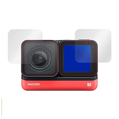 �~���r�b�N�X insta360 ONE R Twin Edition �p (4K�L�p���W���[�������Y + �R�A�f�B�X�v���C �t�B�����Z�b�g) ���{�� �w�䂪�ڗ����Ȃ� ����t���ی�t�B���� OverLay Brilliant OBINSTA360RTWIN