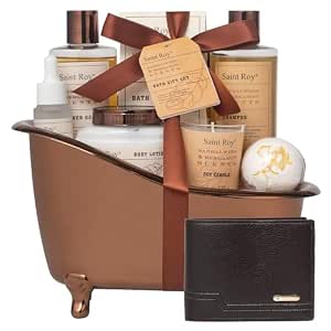 Men's Bath and Spa Gift Set with Cedar & Bergamot Scents