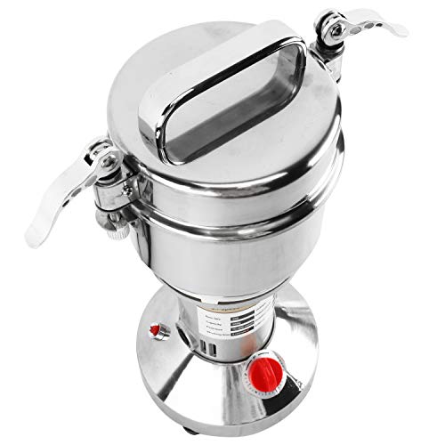 Homend High Speed 350G Electric Grain Mill Grinder Powder Machine Spice Herb Grinder 1500W 70-300 Mesh 28000Rpm Stainless Steel Commercial Grade For Kitchen Herb Spice Pepper Coffee (350G) #TOP7