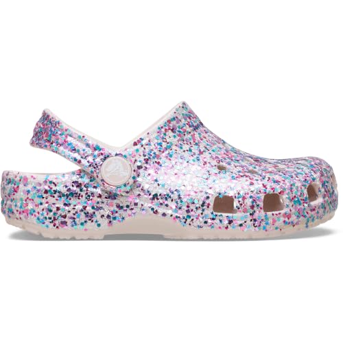 Crocs Toddler Classic Dazzle Glitter Sabots Enfants Cocoa Crème - vue 7