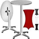 Casaria® 2in1 Stehtisch mit Husse Klappbar...