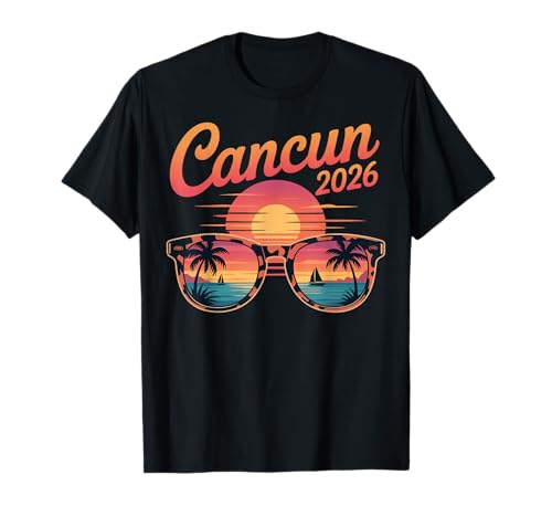 Cancun 2026 Caribbean Mexico Family Vacation T-Shirt