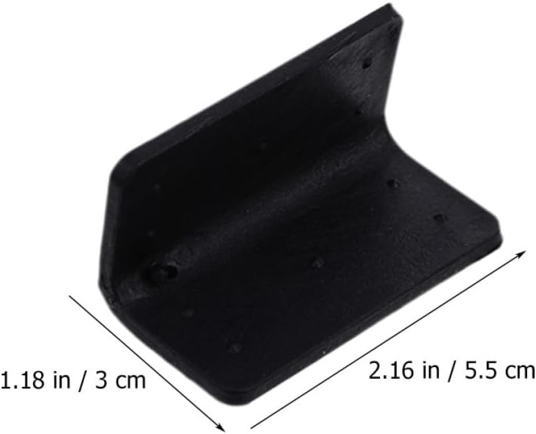50pcs Plastic Packaging Edge Protectors for Shipping Boxes Black