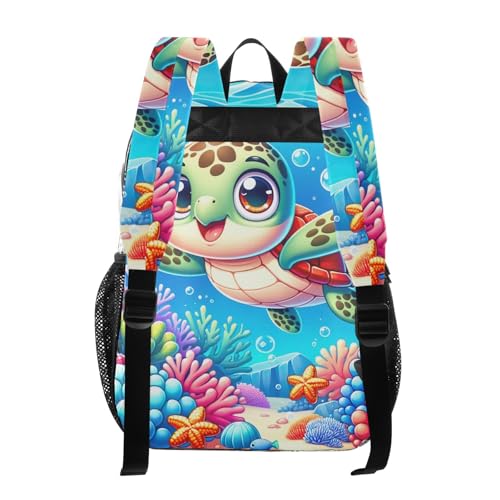 Women Clear Backpack Cute Cute Cartoon Green Turtle Boys Backpacks for Girls Plastic See through Bookbag3