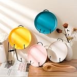 Kathfly 8 Pcs 8 Inch Metal Wall Mount Plate Display Stands Medium Black Easel Plate Hangers Vertical Stand Holders Picture Frame Stand Rack for Decorative Book Platter Arts - Image 3