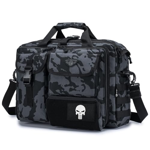 BAGZY Bolso Hombre Ordenador Portátil Antirrobo Maletín Portátil 14/15.6/17 Pulgadas Impermeable Militar Táctica Portadocumentos Hombre Bolsa para Negocios Trabajo Viajes y Maestro