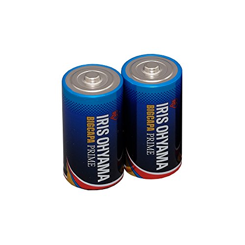 アイリスオーヤマ 乾電池 単2 アルカリ 2本パック 長寿命 大容量タイプ BIG CAPA PRIME LR14BP/2P