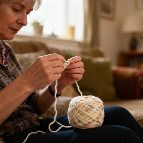 Fil à crochet multicolore pour pulls écharpes et couverture douce lot de 4 - 5