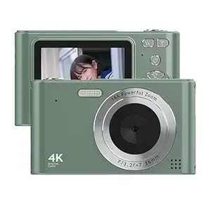 Kavolet 4K Digital Camera, 48MP Digital Video Camera, 16X Digital Zoom Face Detection Motion Detection Pocket Camera with Built-in Flash Battery for Kids and