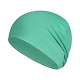 QINGLONGLIN Skull Cap for Men Women Sweat Wicking Helmet Liner Winter Running Slouchy Beanie