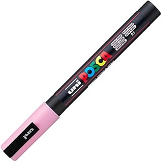 1 x Uni Posca PC-3M Paint Glass Window Marker Pen Fine Bullet Tip 1.3mm Light Blue