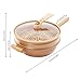 JAYGOVAN Microwave Pressure Cooker Multifunctional Pottery Clay Non-Stick Micro Pressure Pot with Basket&Spatula Steam Boil Bleach Fry Integrated Miniature Pressure Cooker for All Kinds of Stoves