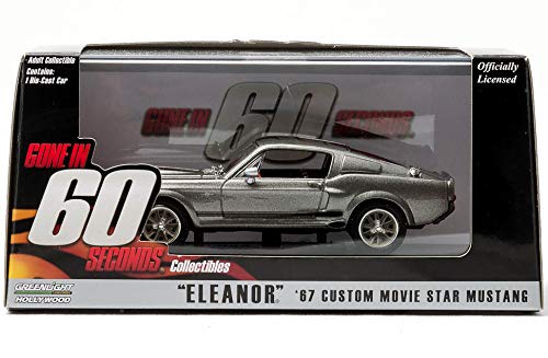 1967 Ford Shelby Mustang Gt500 "Eleanor" "Gone In Sixty Seconds" Movie (2000) 1/43 By Greenlight 86411 #TOP5