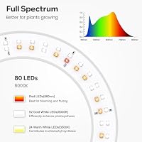 Garpsen Grow Light, LED Vollspektrum mit Ständer, für große Pflanzen – Ansicht 4