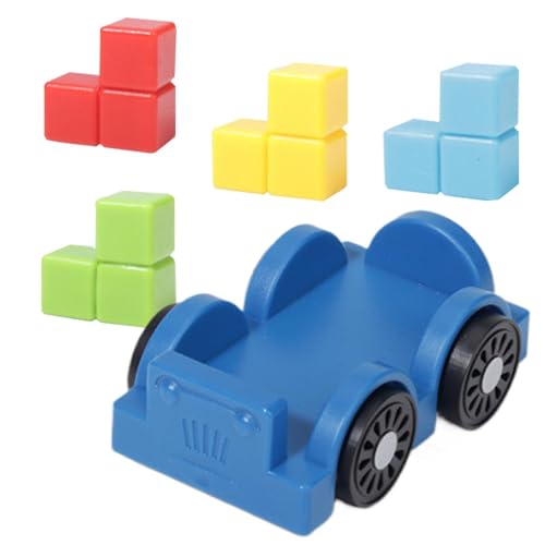 -Juego de bloques de construcción de coche, construye tu propio coche de juguete - Juego de bloques de construcción para coches de juguete para niños, niñas, cumpleaños, Pascua
