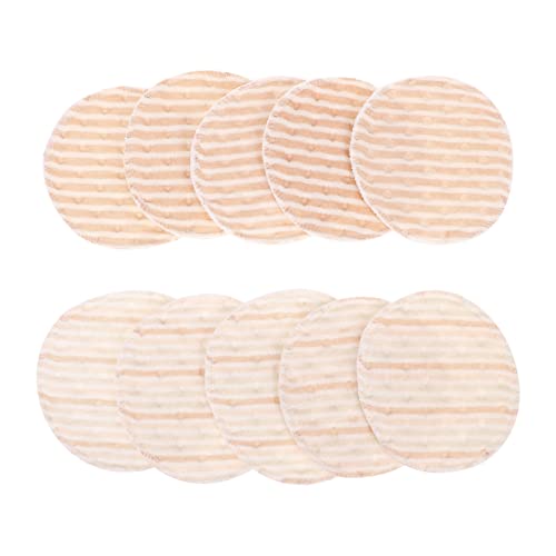 Toyvian 10 Piezas Protectores Mamarios Almohadillas Lavables para El Amamantamiento Almohadillas De Lactancia Accesorios Bragas Almohadillas para De Lactancia Guisante Toalla