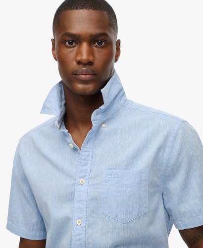 Chemise Superdry Chemise à manches courtes en lin et coton City EU - vue 4