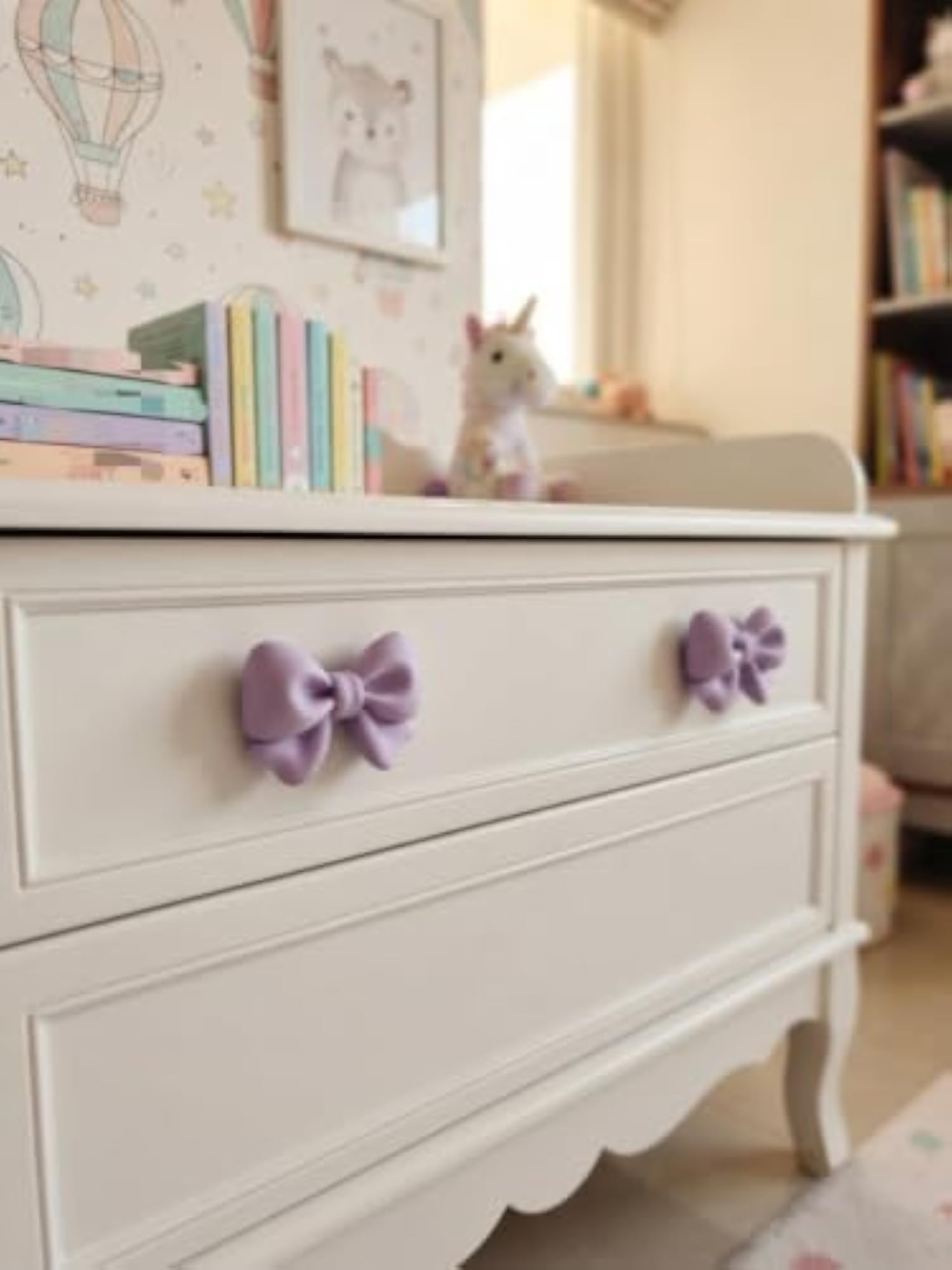 Bow Ribbon Cabinet Knobs, Pack of 2 Decorative Knobs