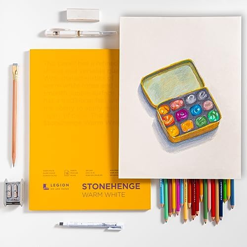 Legion Stonehenge Drawing Paper Pad - 9" x 12", Warm White, 15 Sheets — 사진 4
