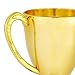 Blue Panda Trophy Award Cup Set - 3-Pack, 7-Inch Gold Plastic Cups - Mini Participation Trophies for Kids