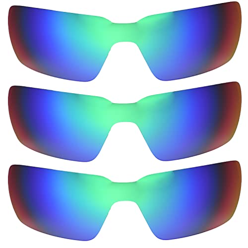 Verres de remplacement pour Oakleys Probation teintés vert avec traitement polarisé