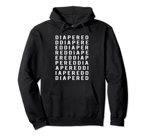 Windelte Wort-Collagen Pullover Hoodie