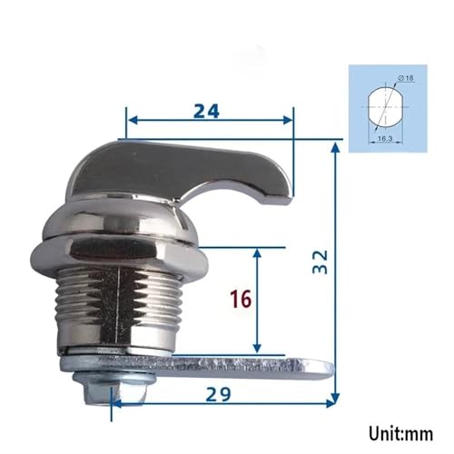 Serrure à came sans clé pour casier et mobilier Rarelock - 3