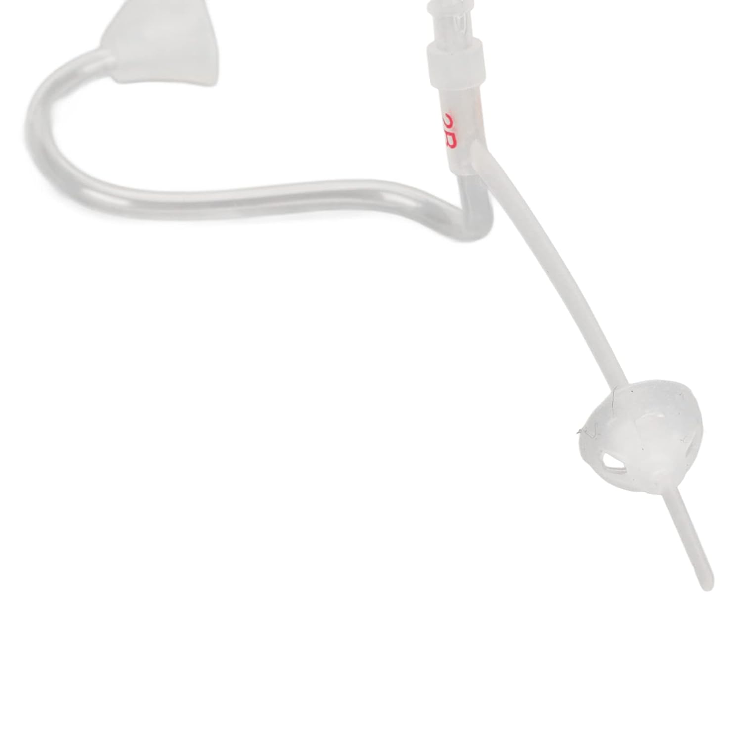 Hearingaid Tubes, 5pcs Sound Aid Replacement Slim Tubes 2B Size Sound Amplifier Tubes with Open Dome Ear Tips S(Right Ear 2BR)