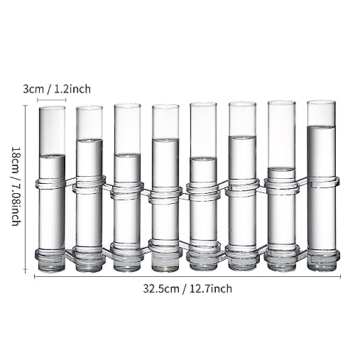 Dinyeo Hinged Flower Vase Small Tiny Glass Foldable Test Tube Vase Propagation Station For Plant. thumb #1