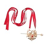 POPETPOP Vintage Chinese Hair Sticks with Tassels, Handmade Hanfu Hair Accessories for Women and Men, Traditional Hairpin for Lunar New Year, Weddings, and Festival Hairstyles